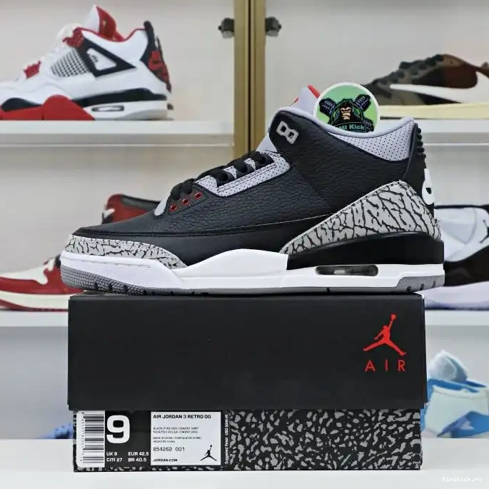 Kimikick Jordan Air retro  Jordan blackcement 2018（854262-001） 3 0510